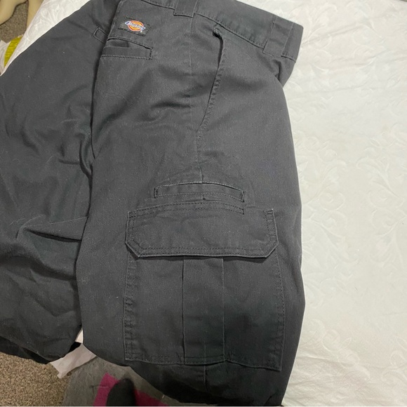 Dickies Flex Regular Straight Black Cargo Pants Work Wear Professional 36 x 32 - Picture 12 of 16